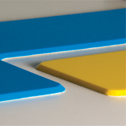 Armor Stripe Lean/5S Markers, Circle, 6" L x 6" W, Blue, Plastic Distribution Industrielle GC