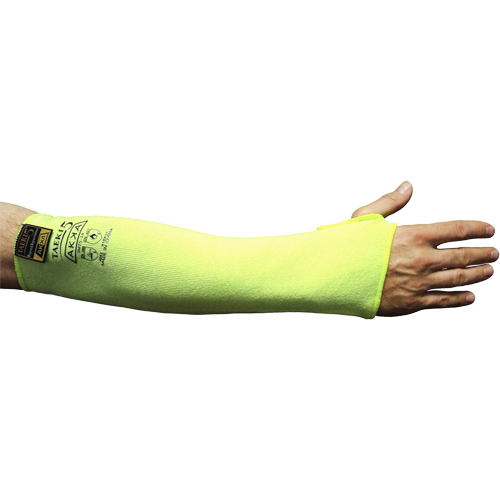Cut Resistant Sleeve with Thumbhole, Taeki 5, 18", EN 388 Level 4, High Visibility Yellow Distribution Industrielle GC