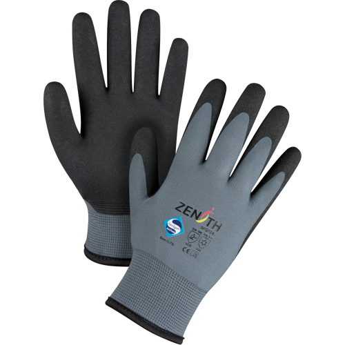 Gants enduits de premi&egrave;re qualit&eacute; ZX-30°, 10/T-Grand, R&ecirc;vetement PVC, Calibre 15, Enveloppe en Nylon Distribution Industrielle GC