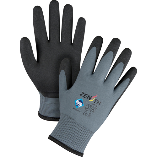 Gants enduits de premi&egrave;re qualit&eacute; ZX-30°, 11/2T-Grand, R&ecirc;vetement PVC, Calibre 15, Enveloppe en Nylon Distribution Industrielle GC