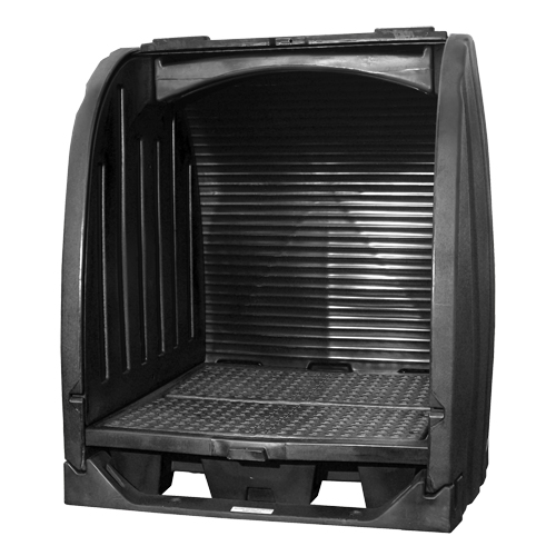 Abris de confinement des d&eacute;versements sans drain, 65" lo x 58" la x 69" h, Capacit&eacute; de charge 2000 lb Distribution Industrielle GC