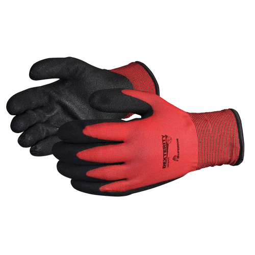 Gants doubl&eacute;s pour l'hiver Dexterity, 8/Moyen, R&ecirc;vetement PVC, Calibre 15, Enveloppe en Nylon Distribution Industrielle GC