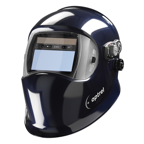 E684 Welding Helmets, 4.25" L x 2" W View Area, 4/5 - 13 Shade Range, Blue Distribution Industrielle GC