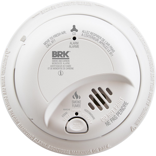 Combo d&eacute;tecteur de fum&eacute;e et de monoxyde de carbone &agrave; ionisation, &agrave; piles/&agrave; raccordement fixe Distribution Industrielle GC