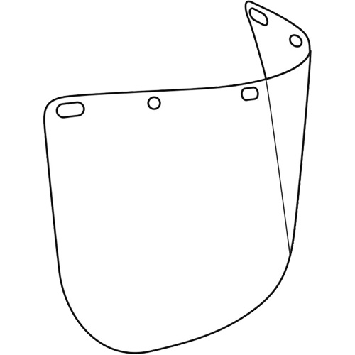 Dynamic Die Cut Faceshield Visor, Polycarbonate, Clear Tint Distribution Industrielle GC