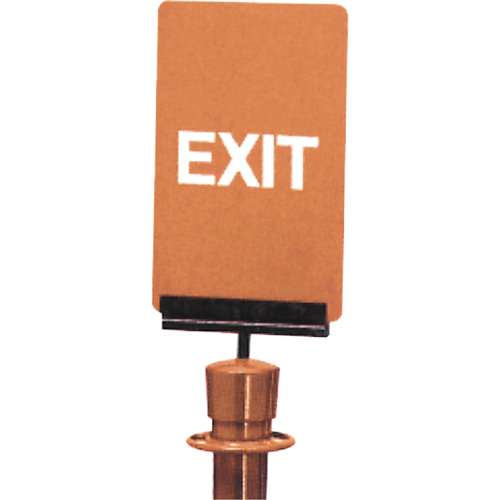 Enseigne de contr&ocirc;le des foules  Exit , 11" x 7", Plastique, Anglais Distribution Industrielle GC