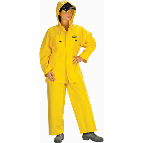 V&ecirc;tements imperm&eacute;ables Hurricane ignifuges et r&eacute;sistants &agrave; l'huile, v&ecirc;tements imperm&eacute;ables, 4T-Grand, Jaune Distribution Industrielle GC