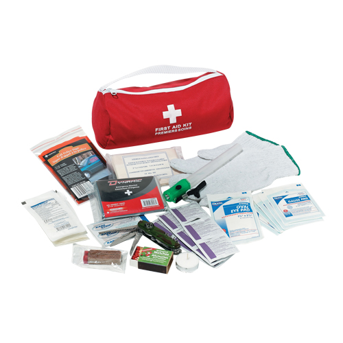 Trousse de premiers soins pour auto Dynamic, Dispositif m&eacute;dical Classe 1, Sac en nylon Distribution Industrielle GC