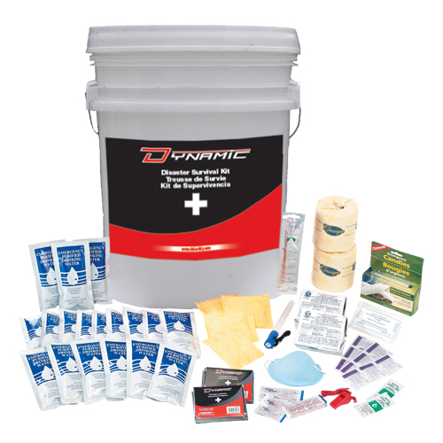 Trousse de premiers soins pour pr&eacute;paration aux situations d'urgence Dynamic, Dispositif m&eacute;dical Classe 1, Seau Distribution Industrielle GC
