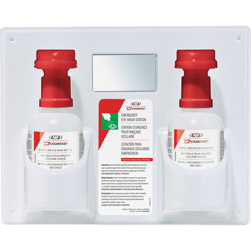 Douche oculaire &agrave; utilisation unique avec solution isotonique Dynamic, Double Distribution Industrielle GC