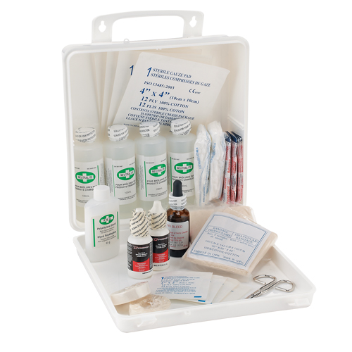 Dynamic Burn First Aid Kit for Welders, Class 1 Medical Device, Plastic B Distribution Industrielle GC