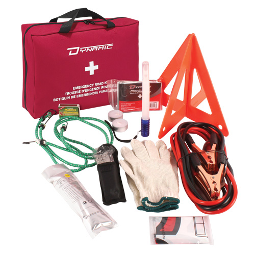 Trousse de premiers soins pour urgence routi&egrave;re Dynamic, Dispositif m&eacute;dical Classe 1, Sac en nylon Distribution Industrielle GC
