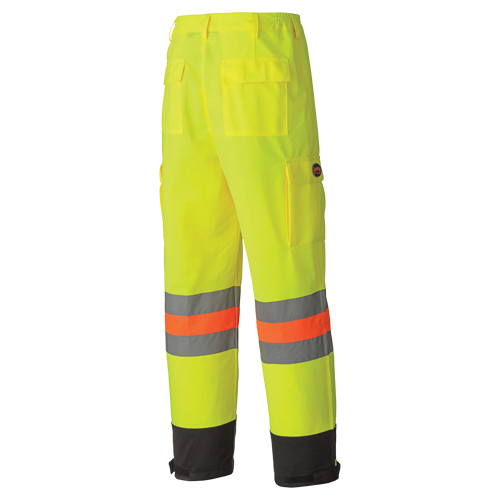 6009 Pantalon de s&eacute;curit&eacute; routi&egrave;re respirant, Polyester, T-petit, Jaune lime haute visibilit&eacute; Distribution Industrielle GC
