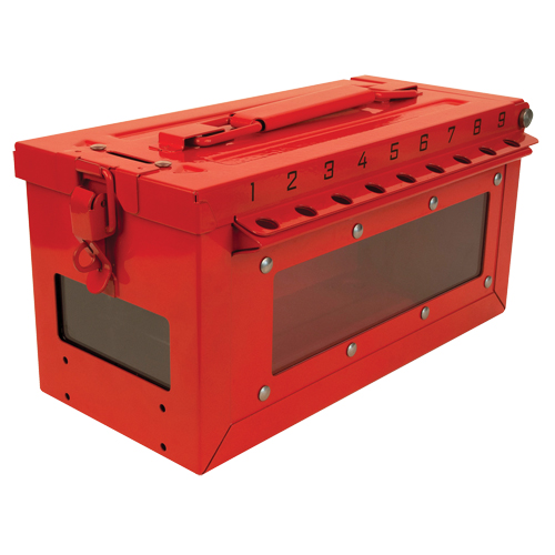 Petit boîtier verrouillable pour groupe, Rouge Distribution Industrielle GC