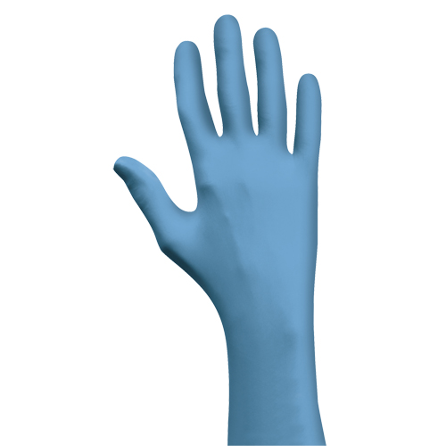 Gants N-Dex 7500PF, T-Grand, Nitrile, 4 mils, Sans poudre, Bleu Distribution Industrielle GC
