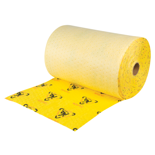 Premium Caution Rolls, Heavyweight, 150' L x 24" W, 37.6 gal. Absorbancy Distribution Industrielle GC
