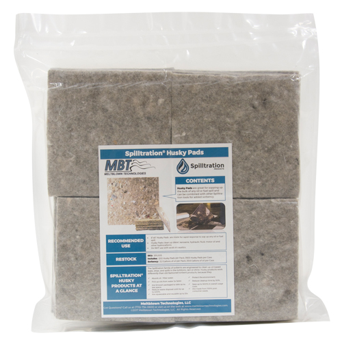 Spilltration Husky Pads, Oil Only, 16" x 16", 17.2 gal. Absorbancy Distribution Industrielle GC