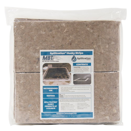 Spilltration Husky Strips, Oil Only, 64" x 8", 4 gal. Absorbancy Distribution Industrielle GC