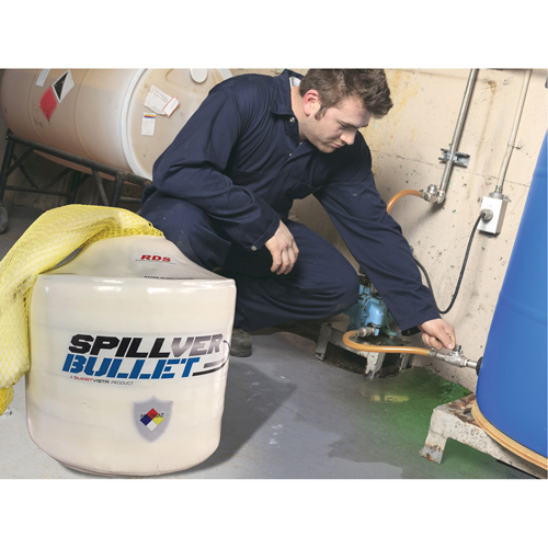 Spillver Bullet Hazmat Boom, Hazmat, 50' L x 5" W, 14 gal. Absorbancy Distribution Industrielle GC