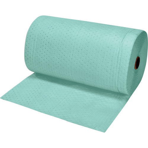 Rouleaux absorbants li&eacute;s de premi&egrave;re qualit&eacute;, Lourd, 150' lo x 30" la, Absorption 50 gal. Distribution Industrielle GC