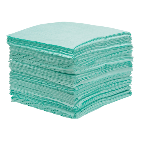 Feuilles absorbantes li&eacute;es de premi&egrave;re qualit&eacute;, Mati&egrave;res dangereuses, 15" x 18", 25 gal. d'absorption Distribution Industrielle GC