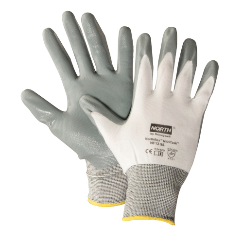 Gants NorthFlex Nitri Task, T-Grand, R&ecirc;vetement Nitrile, Calibre 13, Enveloppe en Nylon Distribution Industrielle GC