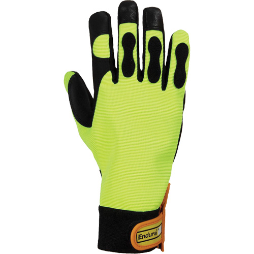 Endura&reg; Hi-Viz Chainsaw Gloves, Size Large/9, Goatskin Palm Distribution Industrielle GC