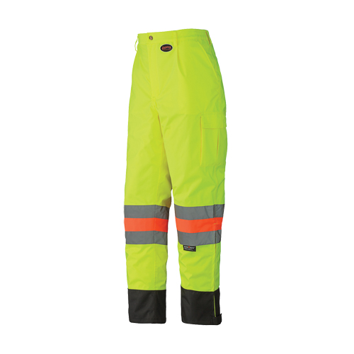 6039 Pantalon de s&eacute;curit&eacute; imperm&eacute;able pour le contr&ocirc;le de la circulation, Polyester, T-petit, Jaune lime haute visibilit&eacute; Distribution Industrielle GC