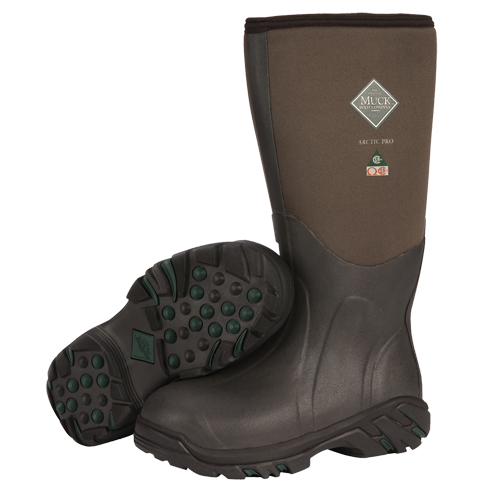 Bottes de travail pour les conditions extr&ecirc;mes Arctic Pro, Caoutchouc, Embout Acier, Pointure 8, Semelle R&eacute;sistant aux perforations Distribution Industrielle GC