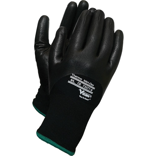 Gants thermiques Nitri-Dex Viking, 8/Moyen, R&ecirc;vetement Nitrile, Calibre 15, Enveloppe en Nylon Distribution Industrielle GC