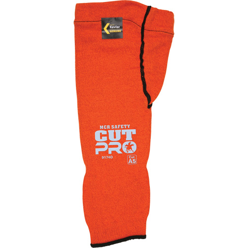Manches Memphis avec trou pour le pouce, Kevlar, 14", ASTM ANSI niveau A5, Orange Distribution Industrielle GC
