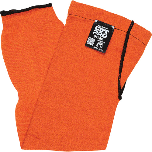 Manches Memphis avec trou pour le pouce, Kevlar, 18", ASTM ANSI niveau A5, Orange Distribution Industrielle GC