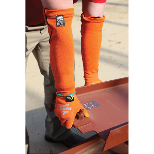 Manches Memphis, Kevlar, 18", ASTM ANSI niveau A5, Orange Distribution Industrielle GC
