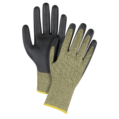 Gants enduits respirables, Taille 6/T-petit, Calibre 13, Rev&ecirc;tement Mousse de nitrile, Enveloppe en Aramide, ASTM ANSI niveau A6 Distribution Industrielle GC