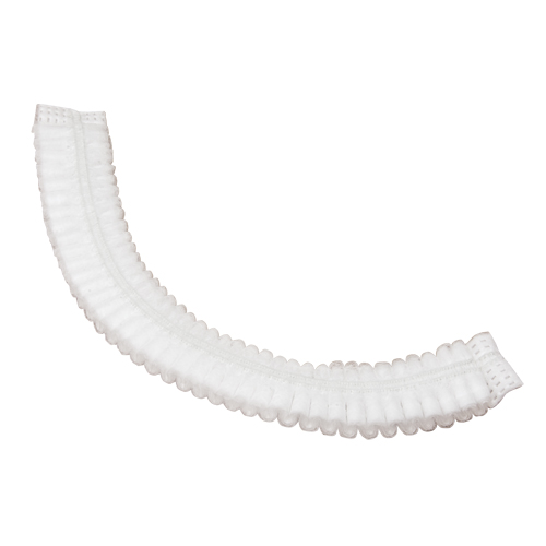 Pleated Bouffant Cap, Polypropylene, 19", White Distribution Industrielle GC