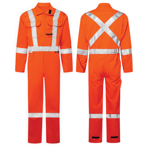 UltraSoft&reg; 7 oz. High-Visibility Deluxe Coveralls, Size 46, Orange Distribution Industrielle GC