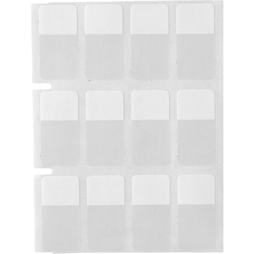 &eacute;tiquettes autoplastifiantes pour c&acirc;bles & fils de s&eacute;rie Core, Vinyle, 0,5" lo x 0,75" h, Transparent Distribution Industrielle GC