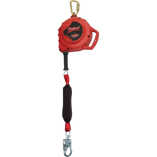 Cordage de s&eacute;curit&eacute; autor&eacute;tractable Rebel, 33', Acier galvanis&eacute;, Pivotant Distribution Industrielle GC