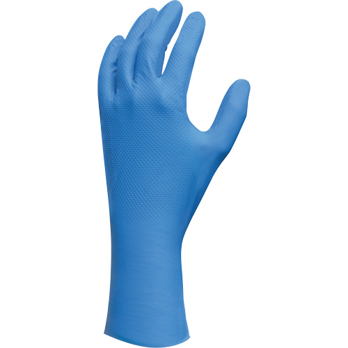 Gants l&eacute;gers, 7/Petit, Nitrile, 9 mils, Sans poudre, Bleu Distribution Industrielle GC