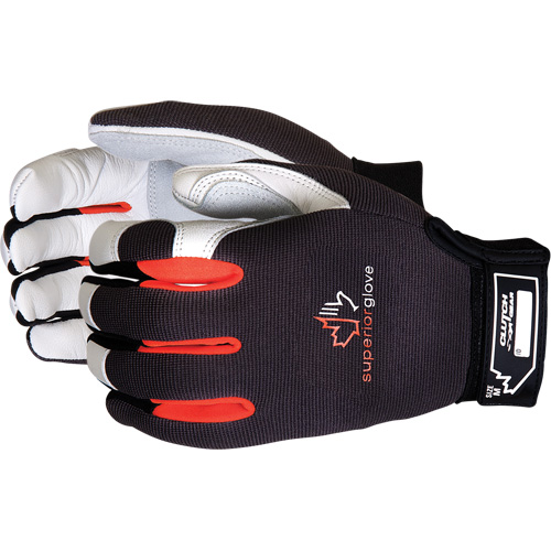 Clutch Gear&reg; Mechanic's Gloves, Grain Leather/Split Leather Palm, Size Small Distribution Industrielle GC