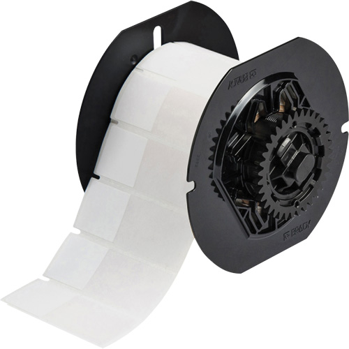 Self-Laminating Wire & Cable Label, Vinyl, 1" L x 2.6" H, Clear/White Distribution Industrielle GC