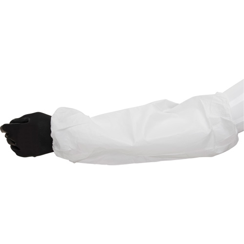 Manchettes, Longueur de 18", Microporeux, Blanc Distribution Industrielle GC