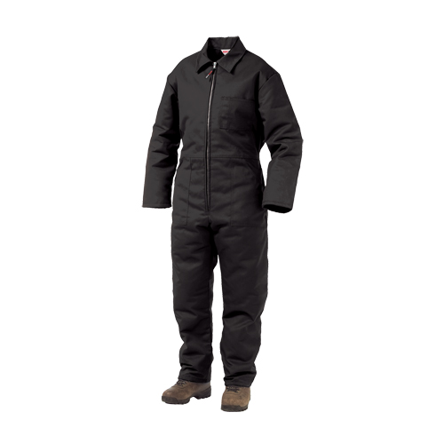 Lined Twill Coveralls, Men's, Black, Size Large Distribution Industrielle GC