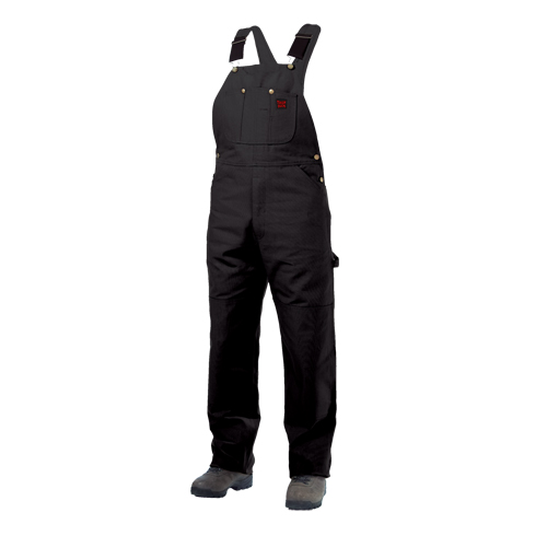 Salopettes en canevas de coton non doubl&eacute;e, Hommes, Grand, Noir Distribution Industrielle GC