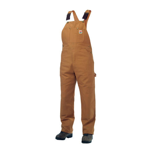 Salopettes en canevas de coton non doubl&eacute;e, Hommes, Grand, Brun Distribution Industrielle GC