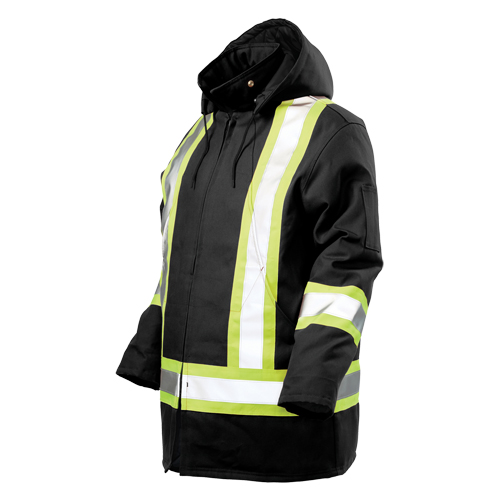 Safety Parka, Black, Large Distribution Industrielle GC