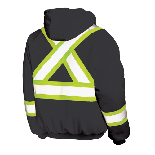 Insulated Safety Hoodie, Polyester, Large, Black Distribution Industrielle GC