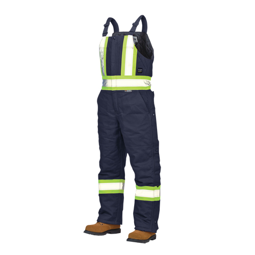 Salopettes de s&eacute;curit&eacute; doubl&eacute;e en canevas, Coton, Grand, Bleu marine Distribution Industrielle GC