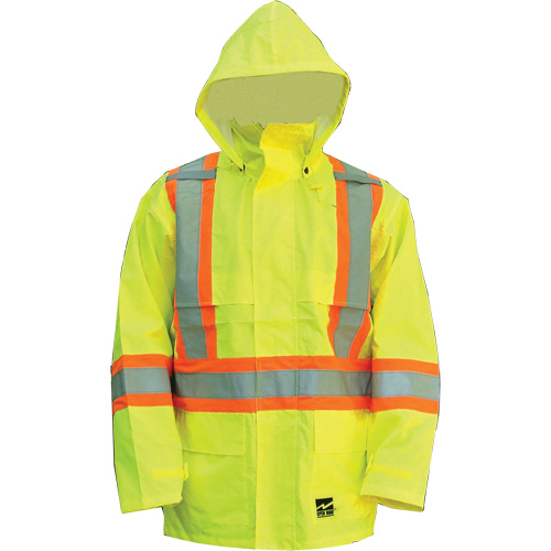 Open Road Jacket, Polyester/Polyurethane, High Visibility Lime-Yellow, Small Distribution Industrielle GC