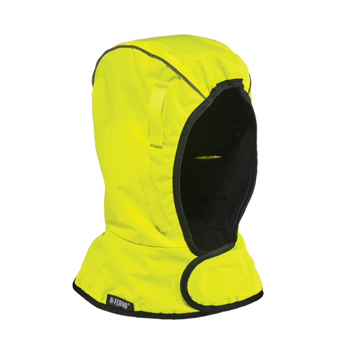 Coiffe d'hiver &eacute;conomique &agrave; deux couches N-Ferno 6842, Doublure en Molleton, Taille unique, Vert lime haute visibilit&eacute; Distribution Industrielle GC